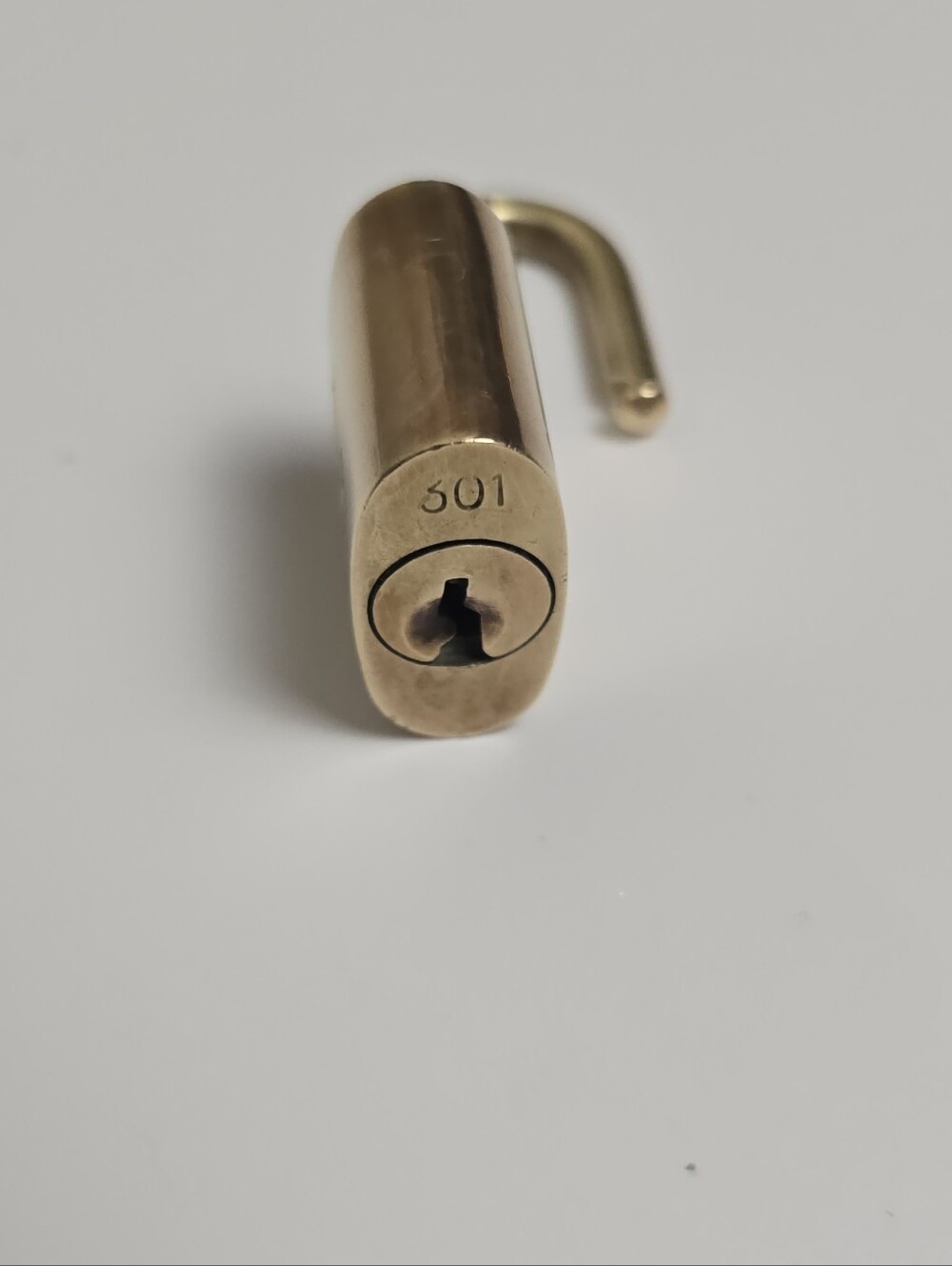Louis Vuitton Lock and Key #301 Gold Brass Padlock Authentic - Picture 7 of 7